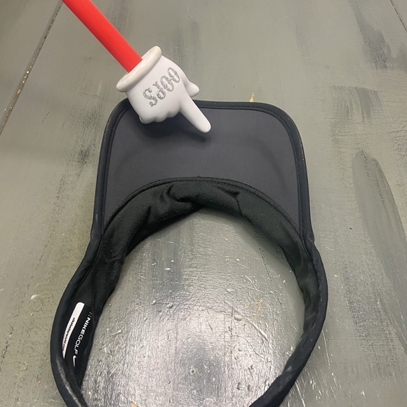 Nike AeroBill Women's black Visor Hat Adjustable Golf Tennis One Size Fits most - Picture 8 of 9